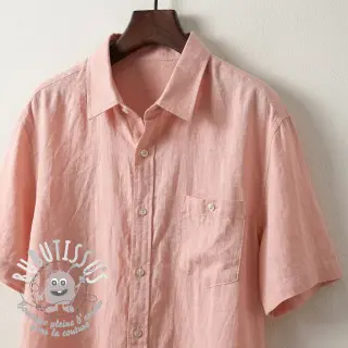 Viscose lin WASHED salmon