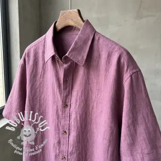 Viscose lin WASHED mauve