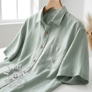 Viscose lin WASHED mint