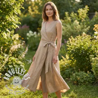 Viscose lin WASHED sand