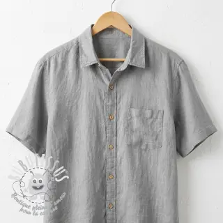 Viscose lin WASHED grey