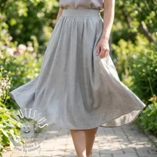 Viscose lin WASHED grey