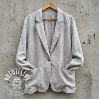 Viscose lin WASHED light grey