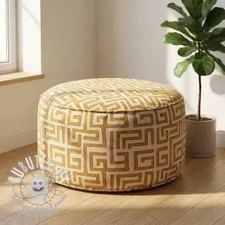 Tissu déco RAFFIA ocre