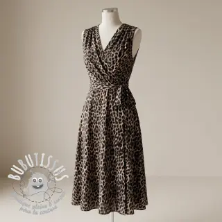 Viscose RADIANCE Wild skin grey digital print