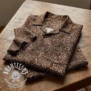 Viscose RADIANCE Skinny brown digital print