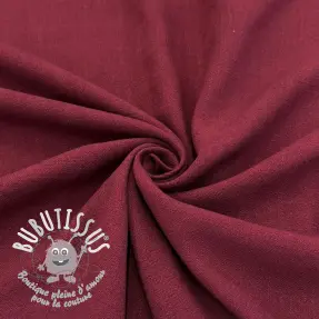 Viscose lin WASHED wine red