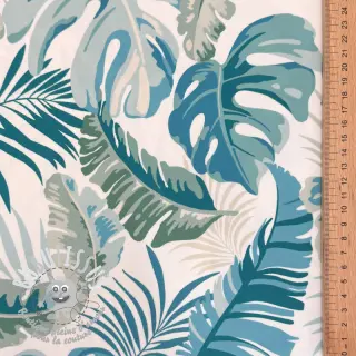Tissu déco OUTDOOR Marquise blanc