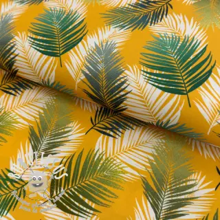 Tissu déco OUTDOOR Hendaye jaune