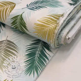 Tissu déco OUTDOOR Hendaye blanc