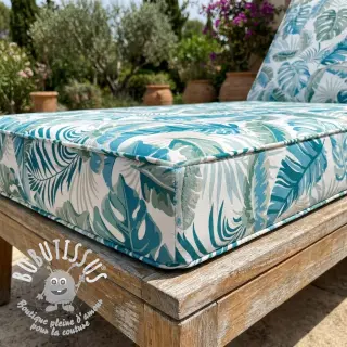 Tissu déco OUTDOOR Marquise blanc