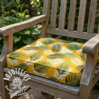Tissu déco OUTDOOR Hendaye jaune