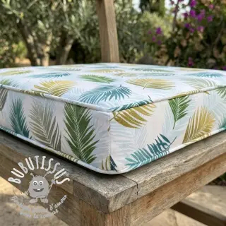 Tissu déco OUTDOOR Hendaye blanc