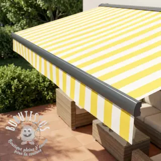 Tissu déco OUTDOOR PREMIUM Stripe yellow