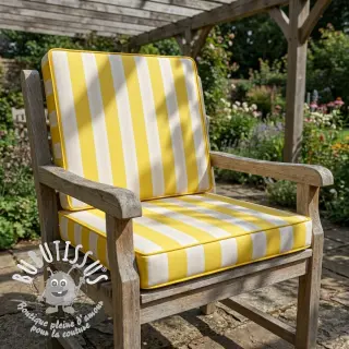 Tissu déco OUTDOOR PREMIUM Stripe yellow