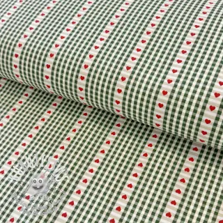 Tissu coton COSY vert
