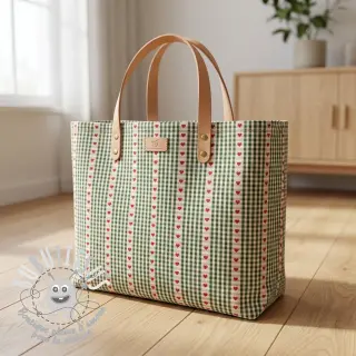 Tissu coton COSY vert