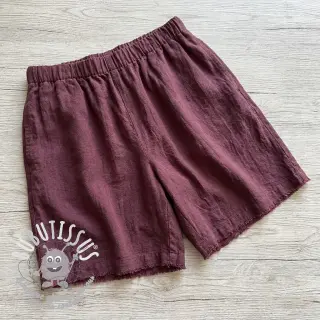 Lin lavé STONEWASHED PREMIUM bordeaux