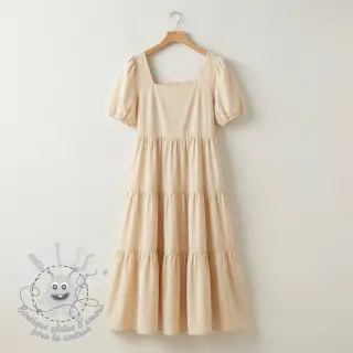 Tissu coton-viscose sand