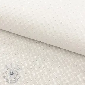 Tissu coton EMBROIDERY Daniela white