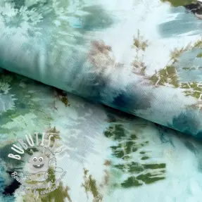 Viscose TWILL Messy TIE DYE design A