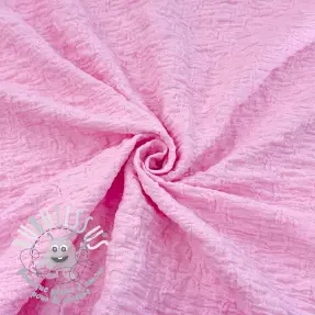 Tissu coton SMOGGED EMBROIDERY light pink