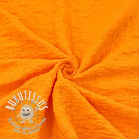 Tissu coton SMOGGED EMBROIDERY orange