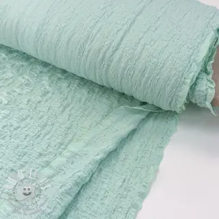 Tissu coton SMOGGED EMBROIDERY mint