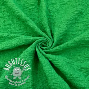 Tissu coton SMOGGED EMBROIDERY green