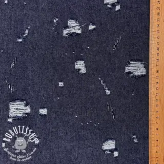 JEANS DENIM 6 OZ Big Holes dark blue