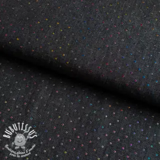 JEANS DENIM 3,8 OZ Drops Metallic black