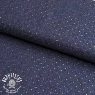 JEANS DENIM 3,8 OZ Drops Metallic dark blue