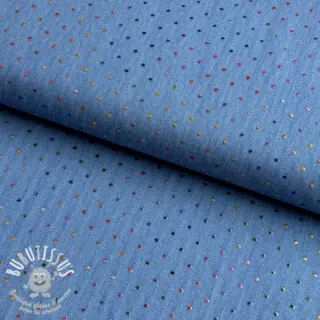 JEANS DENIM 3,8 OZ Drops Metallic blue