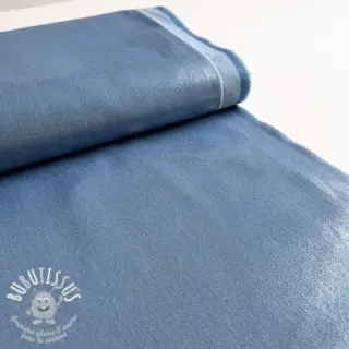 JEANS DENIM 6 OZ STRETCH WASHED metallic blue silver