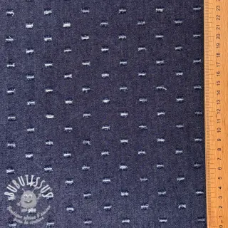 JEANS DENIM 6 OZ Small Holes dark blue