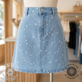 JEANS DENIM 6 OZ Uneven Small Holes light blue