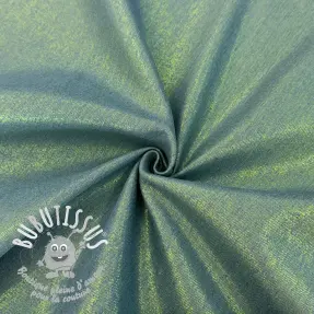JEANS DENIM 8,5 OZ STRETCH WASHED metallic green