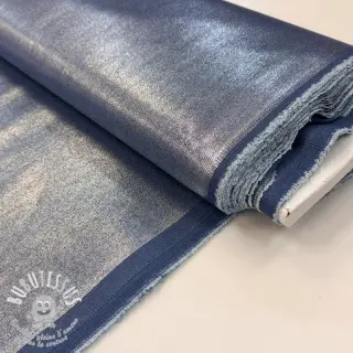 JEANS DENIM 8,5 OZ STRETCH WASHED metallic blue silver