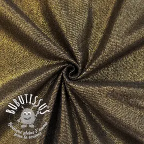 JEANS DENIM Metallic black gold