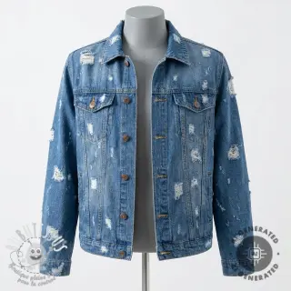 JEANS DENIM 6 OZ Big Holes light blue