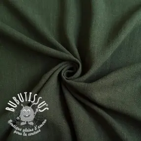 Viscose lin WASHED army green