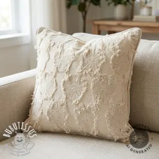 Tissu coton Lin JACQUARD RUFFLE