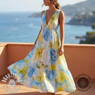 Viscose SATIN Blurricio design B