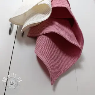 Tissu nid d’abeille mauve