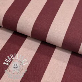 Tissu déco premium Joyful basic stripe wine