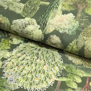 Tissu déco premium Wandering tree wood army digital print