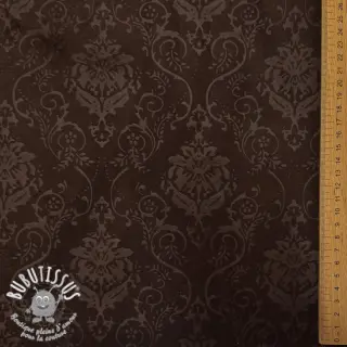 SUEDE SCUBA Embossed dark brown