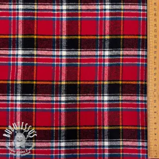 Tissu coton FLANEL YARN DYED BRUSHED CHECK design E