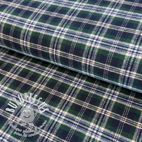 Tissu coton FLANEL YARN DYED BRUSHED CHECK design K