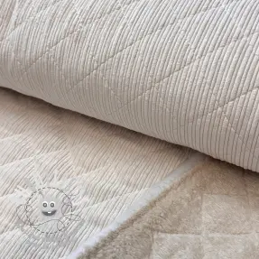 Tissu velours cotelé QUILT sand